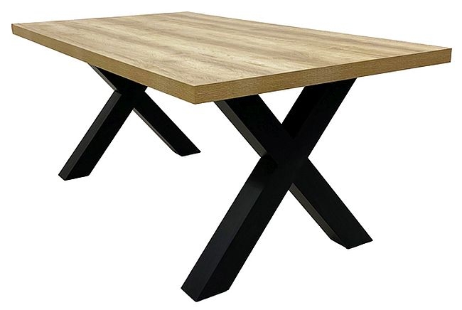 Product photograph of Dallas Oak 8 Seater Dining Table from Choice Furniture Superstore.